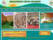 Tablet Screenshot of maharishividyamandir.com